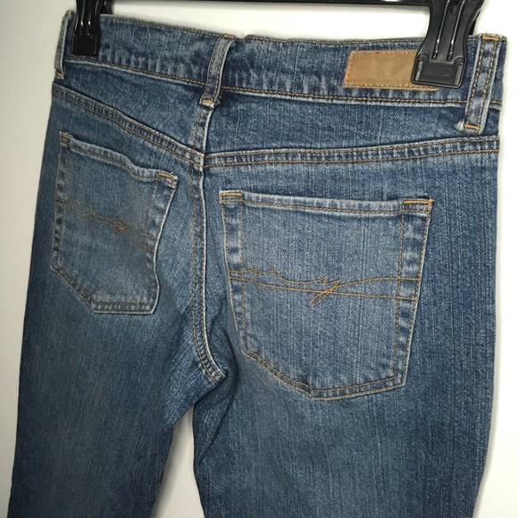 90s Y2K Vintage New York and Company Petite Low Rise Flare Jeans 0P - Picture 2 of 6